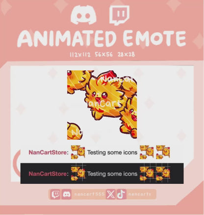 Animated Fluffy Dog Raid Emote