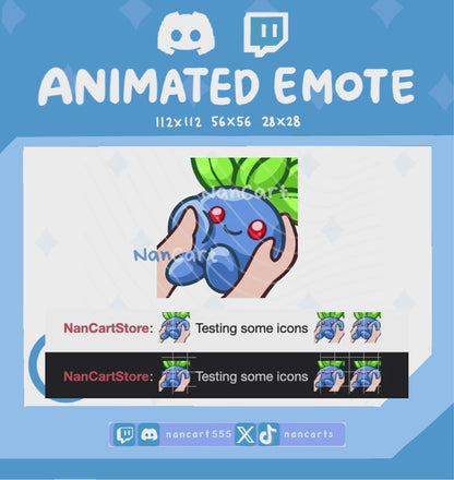 Animated #0043 Squishy Cute Emote