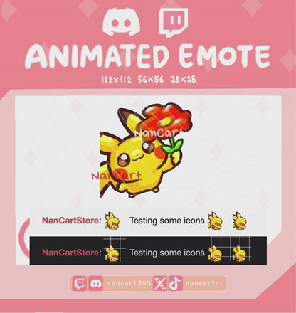 Animated #0025 Flower Emote