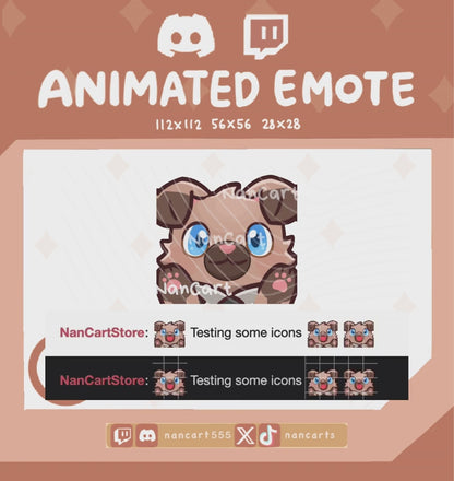 Animated #0744 Dog Licking Emote