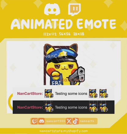 Animiertes #0025 Flipping Off hinter der Tür Emote