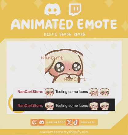 Animiertes #0025 Schüchtern bittendes Emote