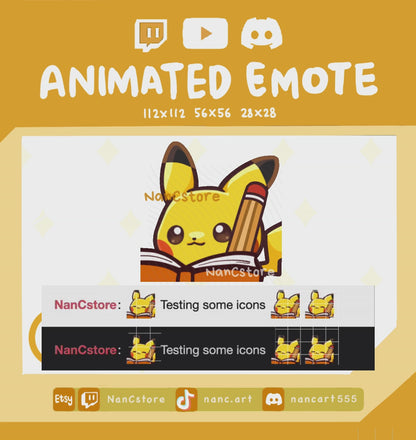 Animated #0025 Note Taking Emote