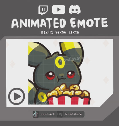 Animated #0197 Popcorn Emote