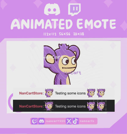 Animiertes Emote „Seitenblick“ #0190