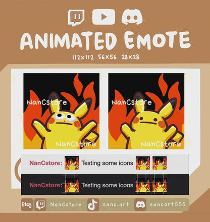 Animated #0025 BURN Emote