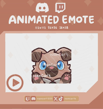 Animated #0744 Dog Licking Emote