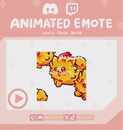 Animated Fluffy Dog Raid Emote
