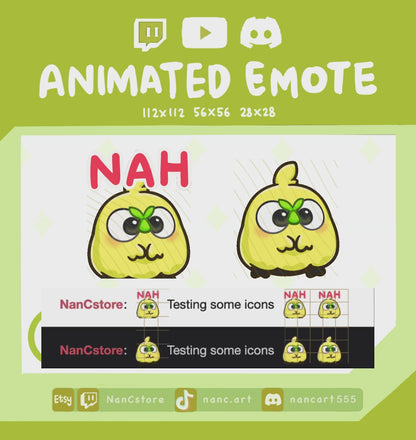 Animated Browt NO NAH Shake Head Emote