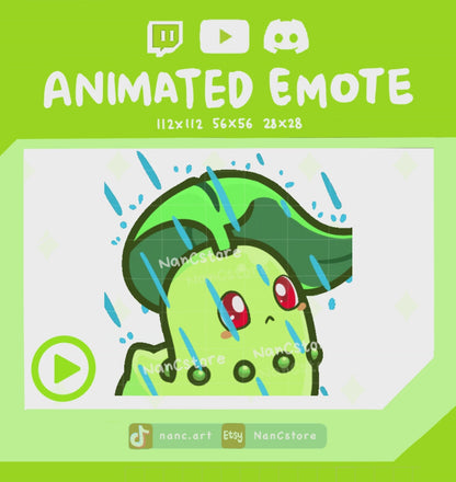 Animated #0152 Moody sad in Rain Emote