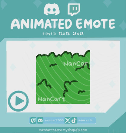 Animated #0143 Hiding Bush + Coming out Emote