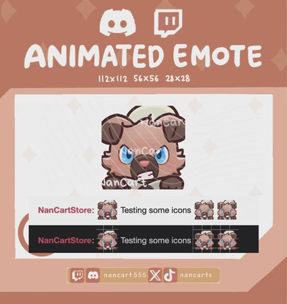 Animated #0744 Barking Emote
