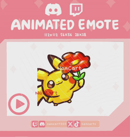 Animated #0025 Flower Emote