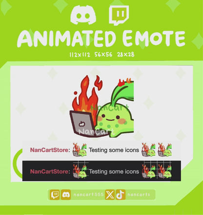 Animated #0152 This is Fine Fire Emote