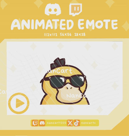 Animated #0054 Chill Vibe with Sunglasses Emote