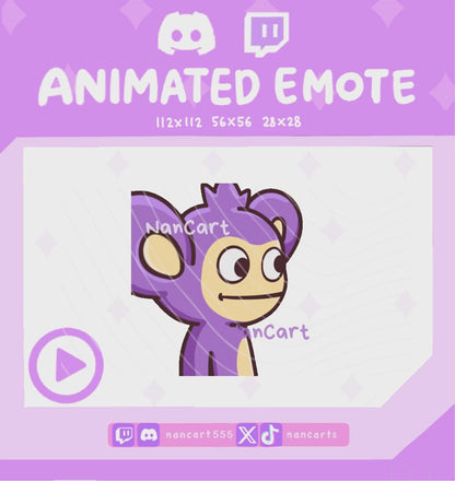 Animiertes Emote „Seitenblick“ #0190