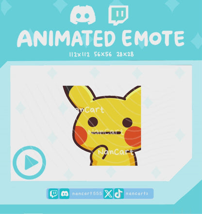 Animated #0025 Confused Math Emote