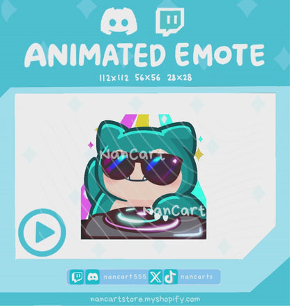 Animiertes Emote #0143: DJ vibriert